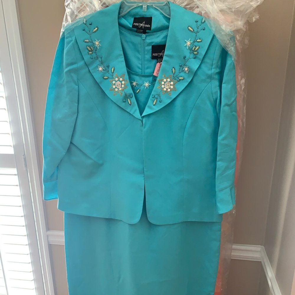 Linen Dress  2 piece long dress, turquoise